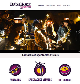 Site internet - BABELTOUR festivité de rue